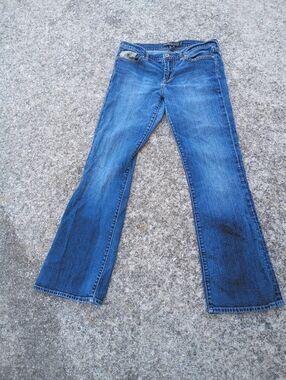 Lucky Legends "Sweet & Low" Women's Denim Flared Jeans W/ Peace Sign 30" Waist